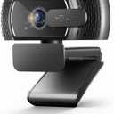 4K Webcam for PC & Mac, Tiny USB Streaming Camera with PDAF Autofocus, Dual Omnidirectional Noise-Canceling Microphones, Auto Low-Light Correction, Works with Zoom, Teams, Google Meet & Twitch