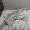 Portable Cordless Heated Blanket for Stadium, Rechargeable USB Heated Throw Blanket for Outdoor, 3 Heat Settings Electric Heated Blanket for Office, Camping, 58x 38 (Battery Pack Not Included) (Grey)