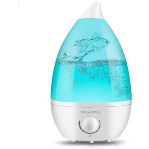 MegaWise Ultrasonic Cool Mist Humidifier SK7620 - 1.5L Capacity, Whisper-Quiet Operation, Adjustable Mist Output, Auto Shut-Off - Ideal for Home, Office, Baby Room, and Bedroom