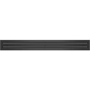 BUILDMART - 36" Linear Slot Diffuser - (2 Slot) Double Slot - Black Decorative Aluminum Air Vent - Heating and Cooling Modern AC Vent Cover for Ceiling, Walls & Floors - Texas Buildmart, Neck: 35 3/8" x 3 1/8" - Face: 36 3/4" x 4 1/2"