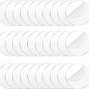 Jetec 30 Pcs 2 Inch Acrylic Circle Blanks Clear Disc Round Transparent Acrylic Coasters Ornament Blanks Miniature Bases for Crafts Christmas Ornament DIY Art Projects Suplies