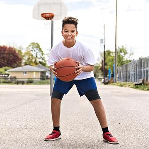 Handepo 1 Pack Youth Boys Compression Shorts with Side Pockets Performance Base Layers Athletic Underwear Workout for Kids S