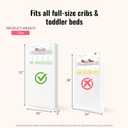 Dream On Me Serene Snooze 2-in-1 Crib Mattress, Dual-Sided for Infants & Toddlers, Waterproof Cover, GREENGUARD Gold Certified, Fits Full Size Crib & Toddler Bed, 52 x 28 x 5