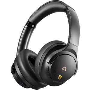 1Mii AI Y8+ Noise Cancelling Headphones Bluetooth 6.0, Over Ear Wireless LDAC Hi-Res Audio, 100H Playtime, Comfort Fit for Airplane Travel Home, AI Translation Voice Chat Custom EQ via App Black