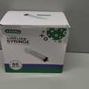 HiMo Pack of 50 - 60mL Luer Lock Syringe without Needle Large Plastic Sterile Syringes with Cap 50mL/60cc