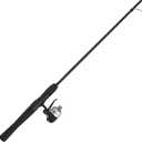 Zebco 33 Micro Trigger Spincast Reel and Fishing Rod Combo, 5-Foot 2-Piece Rod with Comfortable EVA Handle, Quickset Anti-Reverse Fishing Reel with Bite Alert, Silver/Black
