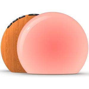 Meditation White Noise Sound Machine with 30 Soothing Sounds 12 Colors Night Light 10 Brightness Levels 32 Volume Level 4 Timers and Memory Function Sleep Machine for Baby Kids Adults (Wood Grain)