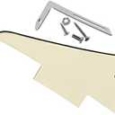 KAISH Aged White 3 Ply LP Guitar Pickguard with Chrome Bracket for Epiphone Les Paul