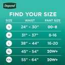 Depend Fresh Protection Adult Diapers, Incontinence & Postpartum Bladder Leak Underwear for Women, Disposable, Maximum, Small, Blush, 80 Count (2 Packs of 40) 