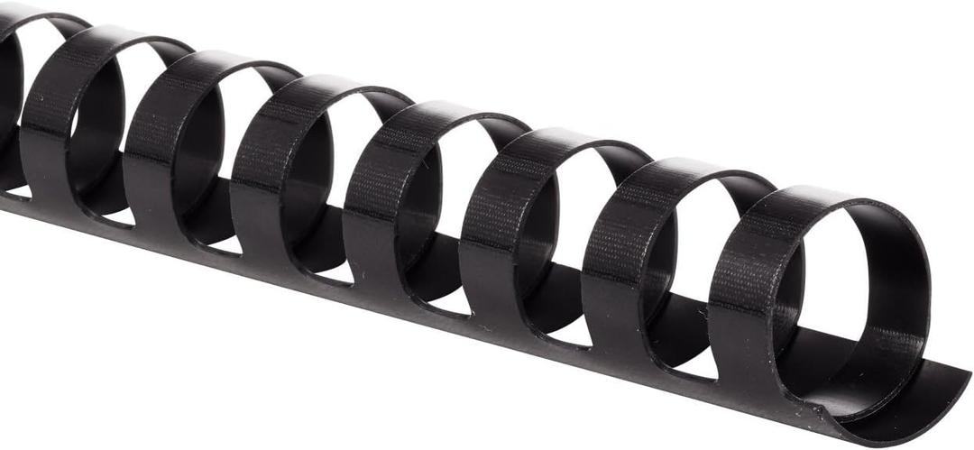 Mead CombBind Binding Spines/Spirals/Coils/Combs, 3/4", 150 Sheet Capacity, Black, 125 Pack (4000136)