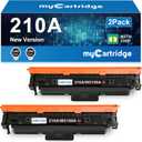 210A Black Toner Cartridge 2 Pack (with Chip) Compatible Replacement for HP 210A 210X for Color LaserJet Pro MFP 4301fdw 4301fdn Pro 4201dw 4201dn Series Printer Ink W2100A W2100X High Yield