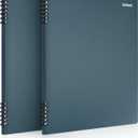 Oxford Stone Paper Notebook, School Notebooks, Journal for Writing, 81/2" x 11", Blue Cover, 60 Sheets, 2 Pack (161646)