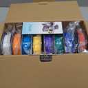 SUNLU PLA Filament 16 Color Bundle Multicolor, PLA 3D Printer Filament 1.75mm, Individually Vacuum Packed, 0.25kg per Spool, 4kg in Total, 16 Pack. (12 Regular Solid Color and 4 Transparent Color)