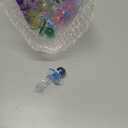 Jetec 48 Pieces 2.5 Inch Acrylic Baby Pacifiers Gender Reveal Party Decorations for DIY Baby Shower Birthday Party Favors(Pink, Blue, Clear, Yellow, Green, Purple)