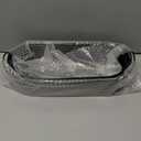 Mkono Metal Storage Basket for Toilet Tank Top Bathroom Decor, Galvanized Tray with Handle for Shelves, Farmhouse Toilet Paper Holder Organizing Bin Box for Countertop Living Room, Set of 2, Black