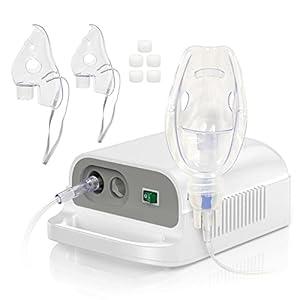Nebulizer Machine for Adults &Kids - Portable Nebulizer Machine for Breathing with Mouthpiece and Mask, Desktop Compressor Nebulizer & Jet Nebulizers Hailie Sensor NF0109 Nebulizer Machine for Adults &Kids - Portable Nebulizer Machine for Breathing with Mouthpiece and Mask, Desktop Compressor Nebulizer & Jet Nebulizers Hailie Sensor NF0109