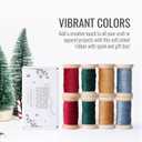 3 x AuroTrends Khaki Velvet Ribbon, 3/8" x 15Yd, 3 Rolls - Christmas Decoration