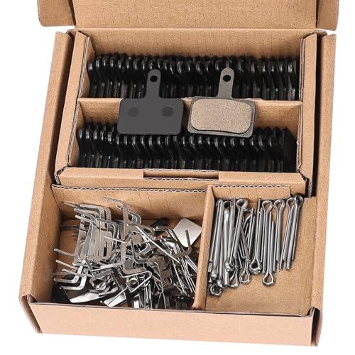 25 Pairs Bike Brake Pads, Compatible with Tektro Brake Pads for Shimano Brake Pads MT200 M355 M446 M447 M315 M365 MT500, MTB Bicycle Disc Ebike Brake Pads for Trp Brake Pads with Installation Tools