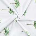 Viscose Jersey Green Fabric Tropical Palm Tree Dress Material Fabric Print Fabric by The Yard 90Inch Wide-120