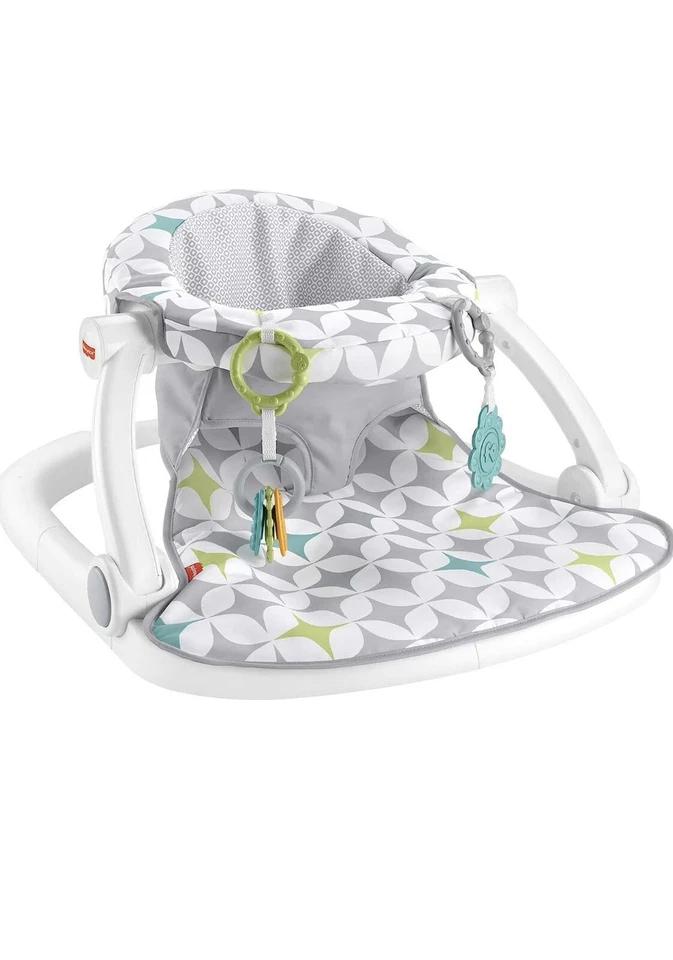 Fisher-Price Portable Baby Chair Sit-Me-Up Floor Seat Machine Washable Seat Pad