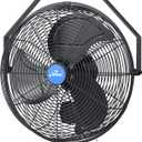 iLiving 18" Wall Mounted Fan - 6360 CFM, 3-Speed, Industrial Grade, Commercial/Residential, Weatherproof Outdoor/Indoor Fan for Garage, Patio, Workshop, Greenhouse | UL Listed, Mist Kit Compatible