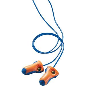 Howard Leight® by Honeywell Lt-30 Laser Trak Single-Use Earplugs, Corded, 32nrr, Orange/blue, 100 Pairs, 100 BX/Box, Box