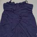 Floerns Women's Ruffle Ruched Cami Dress Draped Split Elegant Bodycon Maxi Dresses Dark Blue X-Large