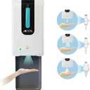 Soap Dispenser,Touchless Automatic Foaming Hand Sanitizer Dispenser Wall Mount, 40oz Motion Sensor Foam Liquid Refill Bottle Sanitizer Dispensing for Bathroom Kitchen Home