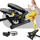 ZIWWVY- Mini Twist Stepper, Stepper Machine with 330LBS Weight Capacity, Mini Stepper for Full Body Workout, Adjustable Step Height, Smooth and Quiet, Step Machine for Men Women, Mini