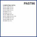 PG Engine Air Filter PA5796 | Fits 2007-2013 BMW 328i, 2009-2013 328i xDrive, 2008-2013 128i, 2006 325i, 2007-2008 328xi, 2006-2007 330i, 2006 325xi, 2008-2011 323i, 2006 330xi