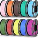 JAYO PLA 3D Printer Filament Bundle 1.75mm 11KG, 10 Pack 1.1kg Spool (Sky Blue,Chocolate,Sunny Orange,Sakura Pink,Lemon Yellow,Cherry Red,Mint Green,Olive Green,Pri-Magenta,Pri-Cyan)