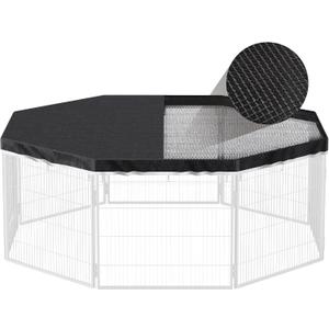 PJYuCien Dog Playpen Top Cover - Fits Most 8 Panels 24 Inch Width Metal Dog Fence Octagonal Pet Pen (Note: Only PlayPen Top Cover, NO PLAYPEN)