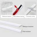 Yun-aeon 32Ft White Peel and Stick Trim Waterproof Molding Trim Flexible Self-Adhesive Crafts Strip for Walls Cabinet Mirror Tile Floor Window Frames