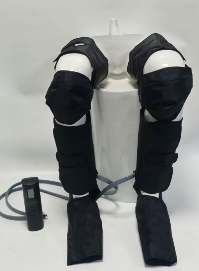 pryfey Leg Massager with Heat and Compression, Foot Massager for Circulation and Pain Relief, 3 Timers, 12 Intensity, 6 Modes,3 Heating with Knee Massager,Gift for Man Woman Parents,Black