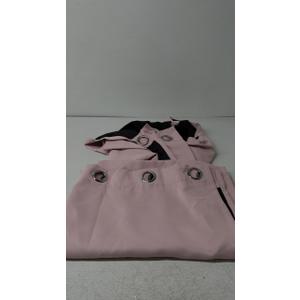 BGment Baby Pink 100% Blackout Curtains for Girls Bedroom 45 Inch Length, Thermal Insulated Full Light Blocking Grommet Noise Cancelling Small Window Curtains for Nursery 2 Panels Each 52 Inch Wide