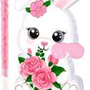Bunny Egg Piata with Blindfold, Bat and Filler, Funny Cute Party Favors for Cute Birthday Piata Egg Theme Kids and Adults Party Supplies Decoration