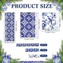 2 x Hahafelt 5 Pcs Chinoserie Refrigerator Door Handle Covers Blue and White Chinoserie Decorations Non-Slip Kitchen Appliance Handle Covers for Fridge Microwave Oven Dishwasher