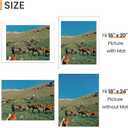 Upsimples 18x24 Picture Frame, Display Pictures 16x20 with Mat or 18 x 24 Without, Wall Hanging Poster Frames, White, 1 Pack