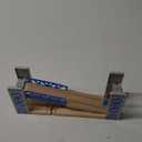 Z MAYABBO Wooden Train Set Accessories Wood Railway Bridge for Railroad Tracks, 2-Level Overpass Compatible for All Railway Tracks System