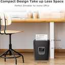 Bonsaii Paper Shredder, 8-Sheet Crosscut Home Office Shredder with 4.2 Gallon Bin, P-4 Security Level Document Shredder Shred Credit Card/Mail/Staple/Clip (C261-C Updated)
