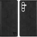 ZZXX for Samsung Galaxy S25 Plus Wallet Case with [RFID Blocking] Card Slot Stand Strong Magnetic Leather Flip Fold Protective Phone Case for Samsung Galaxy S25+ Case Wallet(Black-6.7 inch)