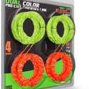 YWTESCH 4 Pack AL2420PD 0.095 Replacement Twisted Trimmer Lines Compatible with All EGO 15-Inch String Trimmers, 56 FT Dual Color Pre-Cut Heavy Duty Weed Wacker String for EGO Line Trimmers