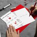 2 x Valentines Day Card for Him or Her, Valentines Day Cards Gifts for Husband Wife Boyfriend Girlfriend Fiance Partner, Thoughtful Love Card for Women or Men (V2507)