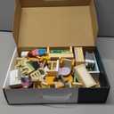 Toyssa Wooden Dollhouse Furniture Set, 36PCS Miniature Doll House Accessories with Colorful 5 Room & 4 Flexible Family Dolls, Pretend Play Toys Birthday Gift for Toddlers 3 4 5 6 Years Old