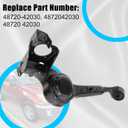 GXARTS 48720-42030 Rear Left Lower Trailing Control Arm Sub-Assembly w/Bushings Compatible With Toyota RAV4 2001-2005 2.0L 2.4L 2WD FWD 4WD AWD LH Driver Side Suspension Arm