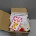 Jenaai 24 Set Valentines Day Mini Teddy Bear Gift Bulk 5.1 Inch Valentines Day Stuffed Animals Plush Toys Small Cute Bear with Greeting Cards and Organza Bag for Girlfriend Birthday Party(Heart)