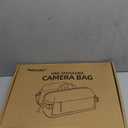 Camera Sling Bag for Travel Grey  Waterproof Crossbody DSLR Bag with Rain Cover & Tripod Holder, Ultra Lightweight Design Fits Canon/Nikon/Sony Mirrorless Cameras (Large)