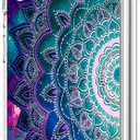 Galaxy S23 Case, Mandala Flower Space Drop Protection Shockproof Case TPU Full Body Protective Scratch-Resistant Cover for Samsung Galaxy S23 5G