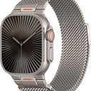 BXUXOHS Milanese Loop- Compatible with Apple Watch Ultra 3 2 1 Band for Men 49mm 46mm 45mm 44mm 42mm 41mm 40mm 38mm,Magnetic Mesh Metal Strap Wristband for iWatch SE 3/2 Series 11/10/9/8/7/6/5/4 Ultra