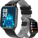 1.85" Kids Watch, AI(Translation/Q&A/Watch Face/Image Recognition)Smartwatches with Heart Rate,Sleep Monitor,Video Music Pedometer,NO APP/Phone, Gifts for 3-12 Years old Boys Girls(Built-in AI, Black)